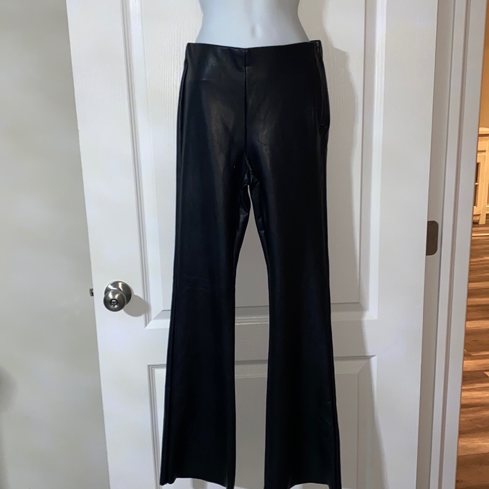 Faux leather pant